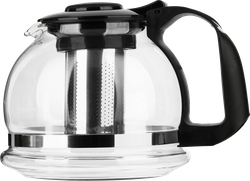 Изображение товара Чайник заварочный VETTA ситечко из нержавеющей стали, стекло, полипропилен, 1.5л