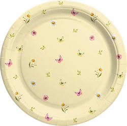 Изображение товара Тарелки бумажные CITY HOME TRADE Пасха 18см, желтые, Арт. PLT18, 6шт