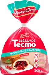 Изображение товара Тесто дрожжевое ХЛЕБНЫЙ ДОМ сдобное, 500г