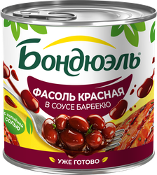 Изображение товара Фасоль красная БОНДЮЭЛЬ в соусе барбекю, 425мл