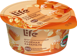 Изображение товара Десерт мультизлаковый ЛЕНТА LIFE Соленая карамель, без змж, 130г