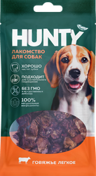 Изображение товара Лакомство для собак HUNTY Говяжье легкое, 30г