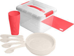 Изображение товара Набор для пикника FUNCOOK №1, на 4 персоны, 22 предмета, Арт. FC4107