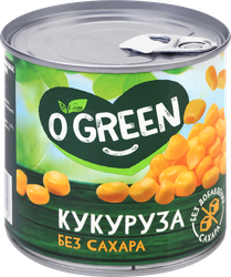 Изображение товара Кукуруза O`GREEN без сахара, 425мл