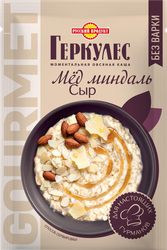Изображение товара Каша овсяная ГЕРКУЛЕС Gourmet, с сыром, миндалем и медом, 40г
