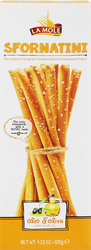 Изображение товара Хлебные палочки LA MOLE Сфорнатини с оливковым маслом, 120г