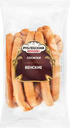 Изображение товара Сосиски РУБЛЁВСКИЙ Венские весовые Изображение товара Сосиски РУБЛЁВСКИЙ Венские весовые