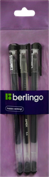 Изображение товара Ручка гелевая BERLINGO Apex, черная, 0,5мм, 3шт