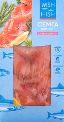 Изображение товара Семга WISH FISH слабосоленая филе-ломтики 100г