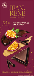 Изображение товара Темный шоколад JEAN RENE с 54% какао и маракуйей, 65г