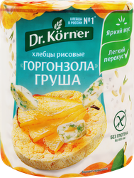 Изображение товара Хлебцы рисовые DR KORNER Хрустящие с горгонзолой и грушей, 80г Изображение товара Хлебцы рисовые DR KORNER Хрустящие с горгонзолой и грушей, 80г
