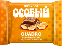Изображение товара Шоколад ОСОБЫЙ Экстрамолочный с цельным арахисом, 80г