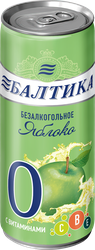 Изображение товара Напиток пивной безалкогольный БАЛТИКА №0 Яблоко паст. алк.0,5% ж/б