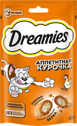 Изображение товара Лакомство для кошек DREAMIES с курицей
