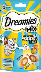 Изображение товара Лакомство для кошек DREAMIES Лосось сыр
