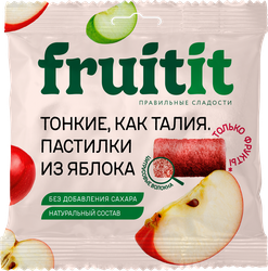 Изображение товара Пастилки фруктовые FRUIT It Яблоко, без сахара, 70г
