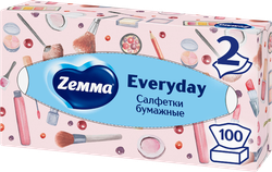 Изображение товара Салфетки бумажные ZEMMA Everyday 2 слоя