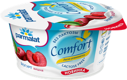 Изображение товара Йогурт PARMALAT Comfort Вишня безлактозный 2,9%, без змж, 130г