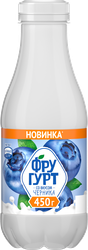 Изображение товара Напиток кисломолочный ФРУГУРТ Черника 1%, без змж, 450г