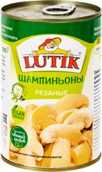 Шампиньоны LUTIK резаные, 400г