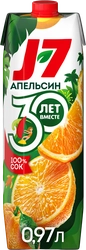 Сок J7 Апельсин с мякотью, 0.97л