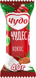 Сырок глазированный ЧУДО Кокосовый 28,7%, без змж, 40г