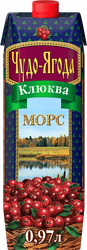 Морс ЧУДО-ЯГОДА Клюквенный, 0.97л