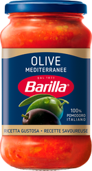 Изображение товара Соус томатный BARILLA Olive, с черными и зелеными оливками, 400г