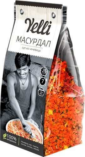 Суп YELLI Масурдал из чечевицы, 250г по цене 164,49 ₽ - купить с доставкой в Ростовская область | Лента Онлайн