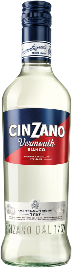 Напиток виноградосодержащий CINZANO Бьянко из виноградного сырья вермут белый сладкий, 0.5л