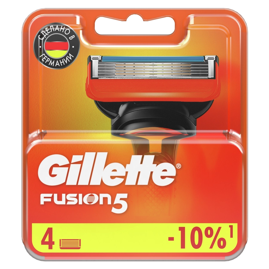 Кассеты сменные для бритья GILLETTE Fusion5, 4шт