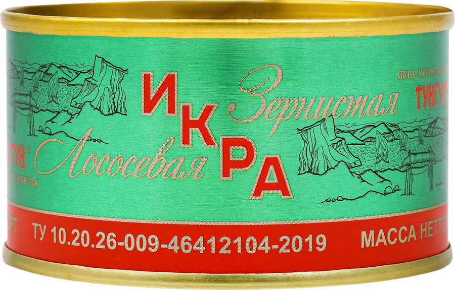 Икра лососевая ТУНГУТУН зернистая, 1-й сорт, 140г, предпросмотр
