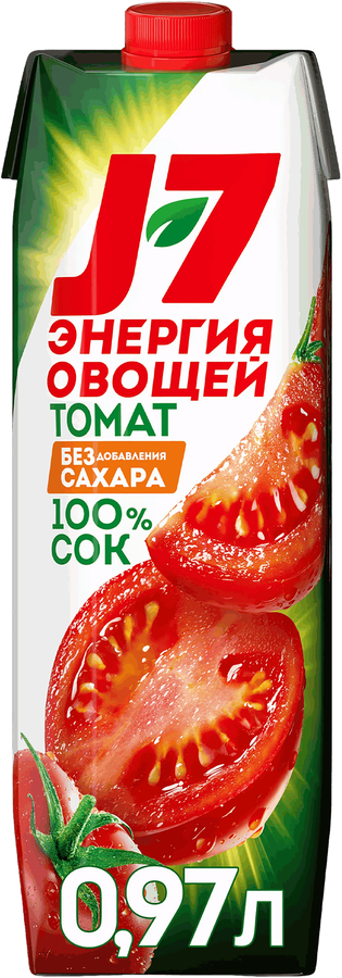 Сок J7 Томат с солью с мякотью, 0.97л