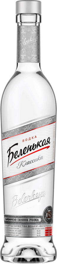 Водка БЕЛЕНЬКАЯ 40%, 0.5л