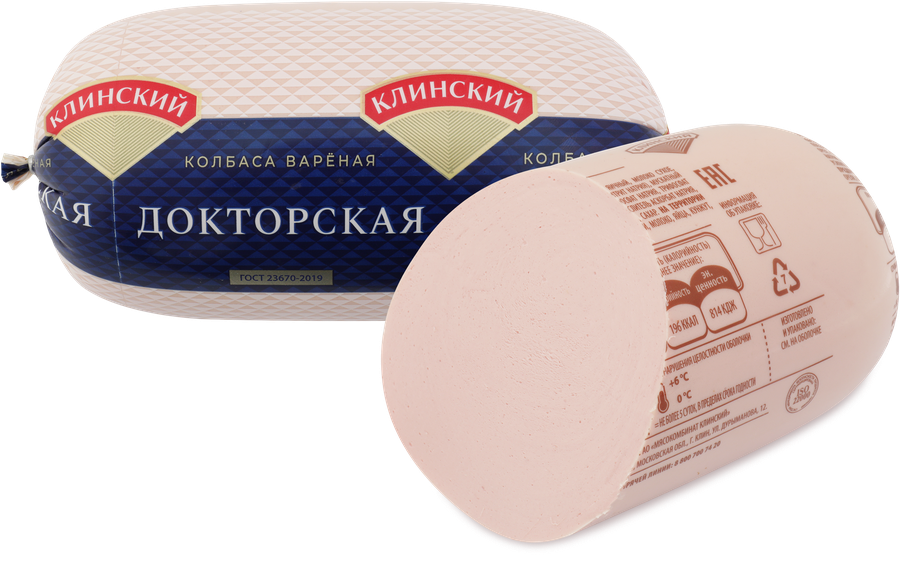 Колбаса вареная МК КЛИНСКИЙ Докторская, категория А, весовая