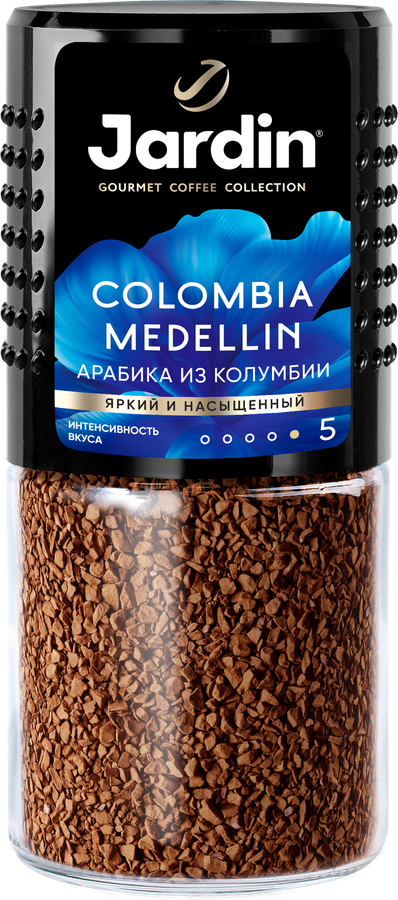 Кофе растворимый JARDIN Colombia Medellin натуральный сублимированный, 95г