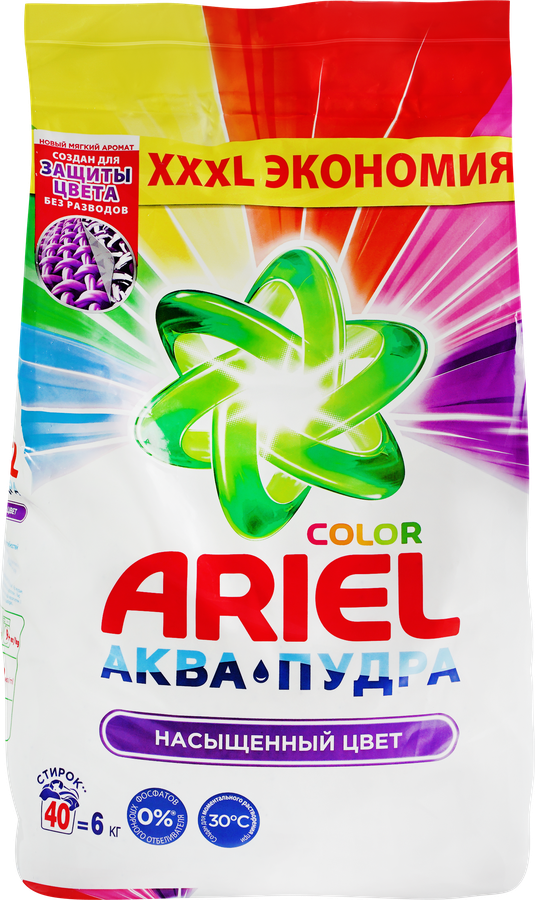 Стиральный порошок для цветного белья ARIEL Color, автомат, 6кг