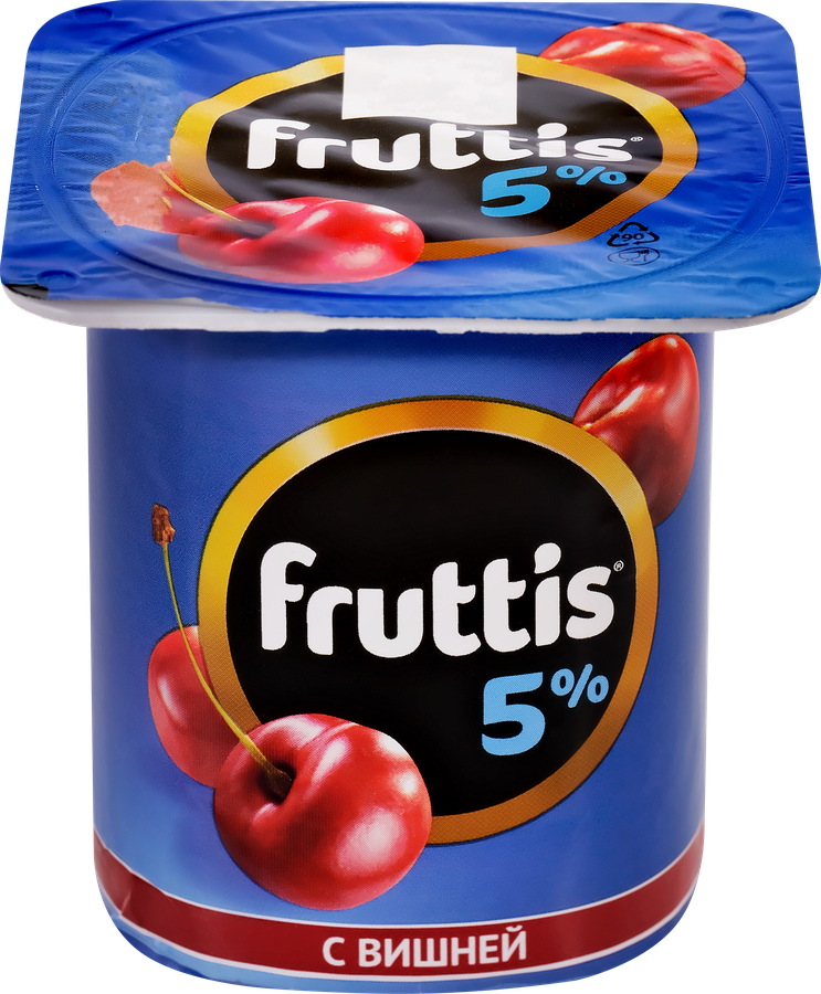 Продукт йогуртный FRUTTIS Вишня/Черника 5%, без змж, 115г