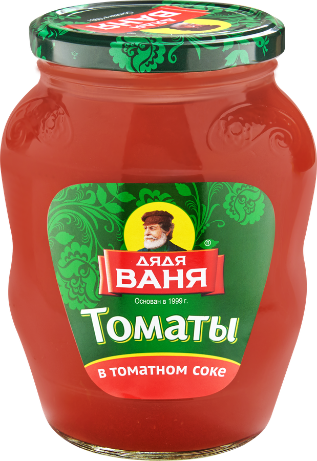 Томаты в томатном соке ДЯДЯ ВАНЯ, 680г
