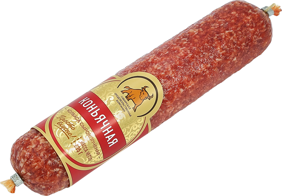 Колбаса сырокопченая СПК Коньячная, 235г, превью
