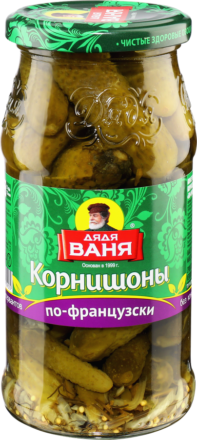Корнишоны консервированные ДЯДЯ ВАНЯ По-французски, 460г