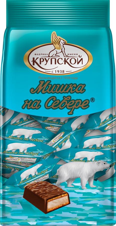 Конфеты Ф.КРУПСКОЙ Мишка на севере, 200г