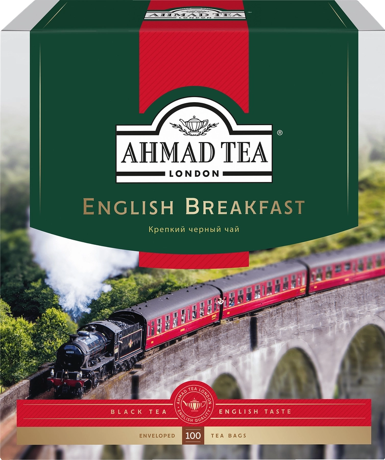 Чай черный AHMAD TEA English Breakfast, 100пак