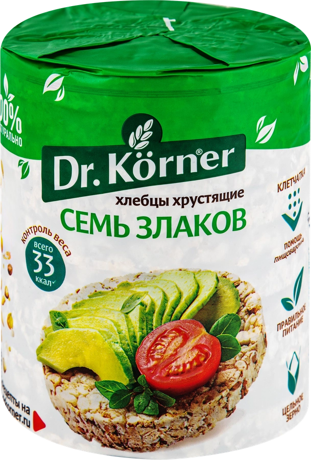 Хлебцы DR KORNER Семь злаков хрустящие, 100г