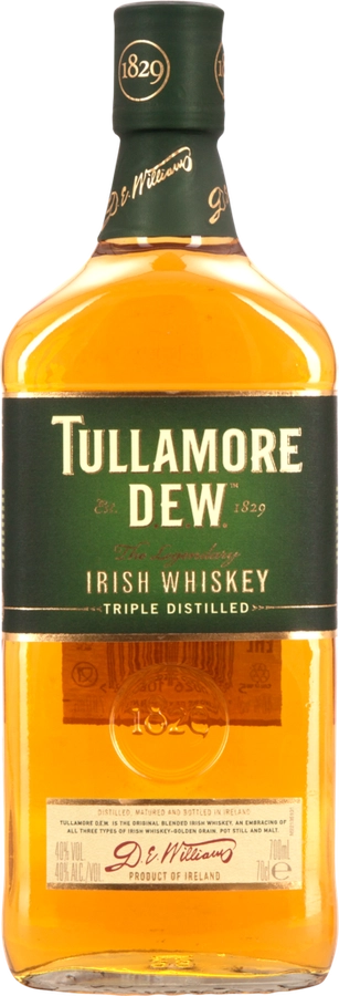 Виски TULLAMORE DEW Ирландский купажированный 3 года 40%, 0.7л