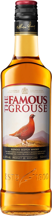 Виски THE FAMOUS GROUSE Шотландский купажированный 40%, 0.5л