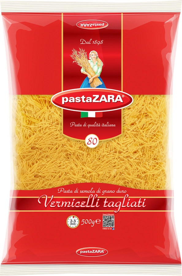 Макароны PASTA ZARA Tagliati №80, 500г