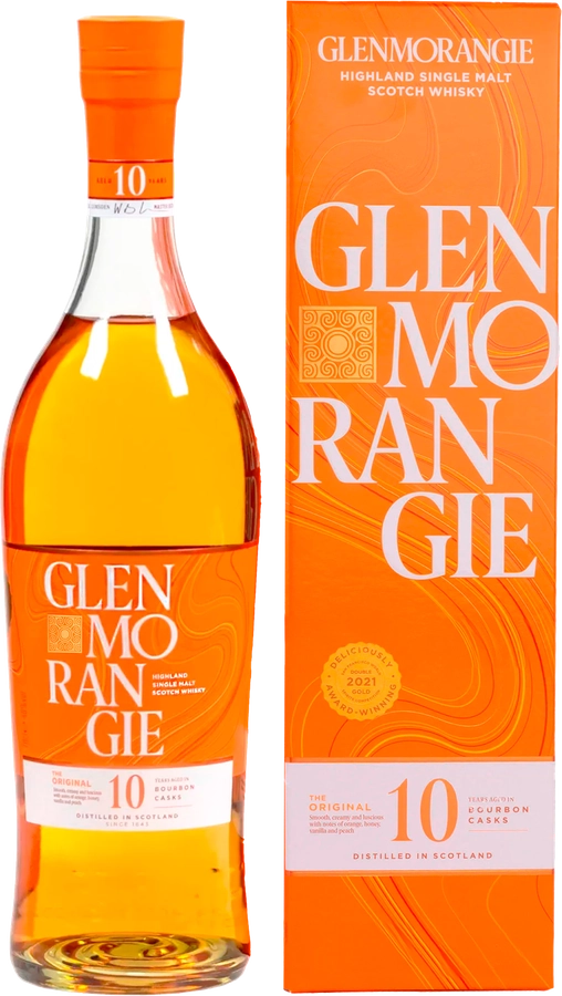 Виски GLENMORANGIE Original Шотландский односолодовый 10 лет 40%, пу/без  п/у, 0.7л