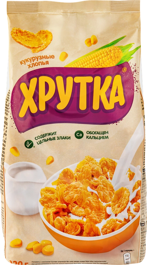 Хлопья кукурузные NESTLE Хрутка хрустящие, 320г