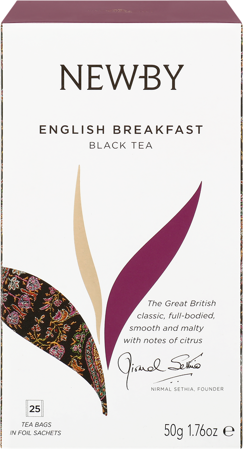 Чай черный NEWBY English Breakfast байховый, 25пак